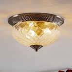 Large ceiling lamp Plantation antique nickel