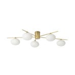 Valisa 5 Deckenleuchte Gold - Lindby