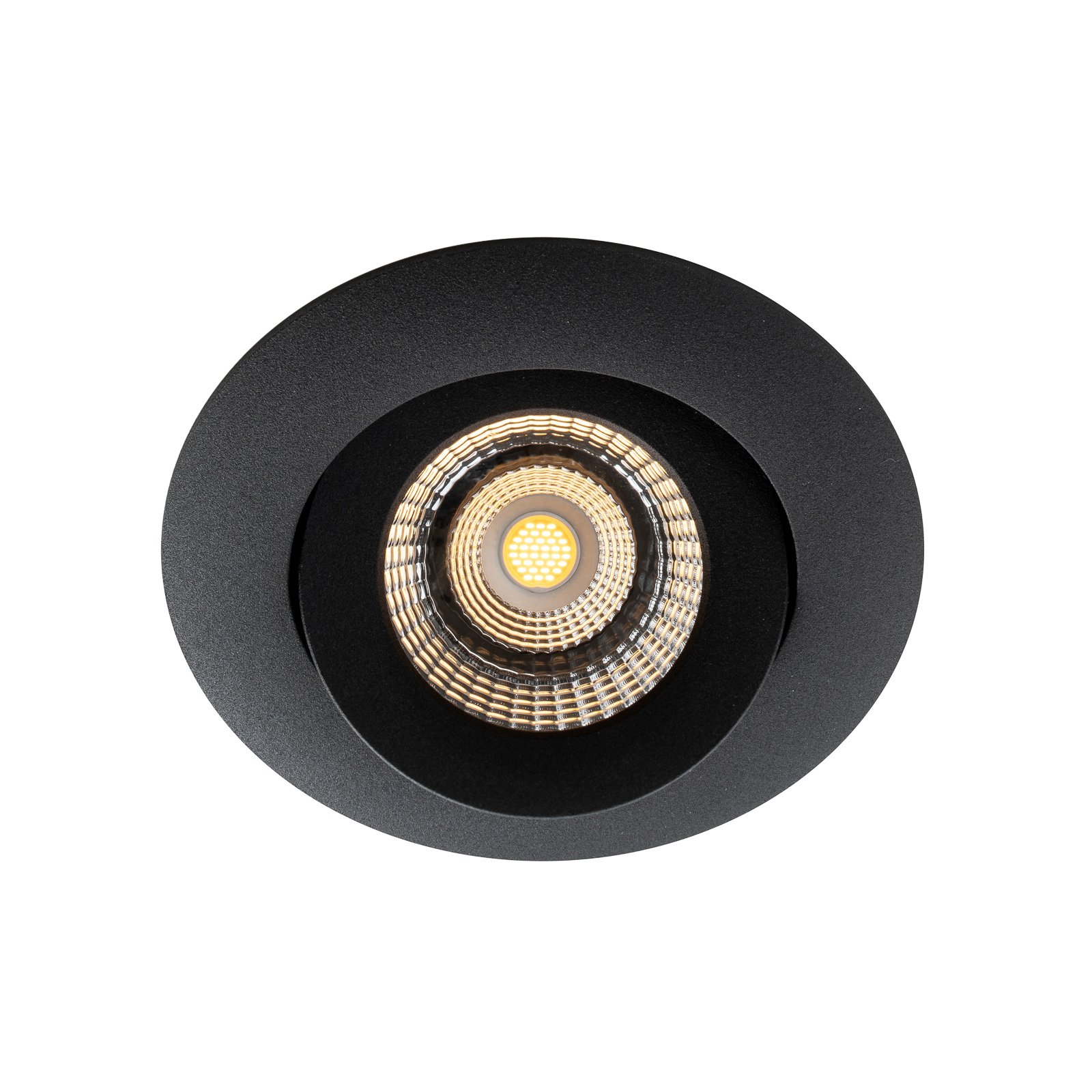 SLC One 360° LED светлина за вграждане от дим до топлина в черно