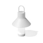 LOOM DESIGN LED genopladelig bordlampe Shadow Small, hvid, IP65