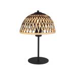 Colly table lamp, bamboo mesh lampshade