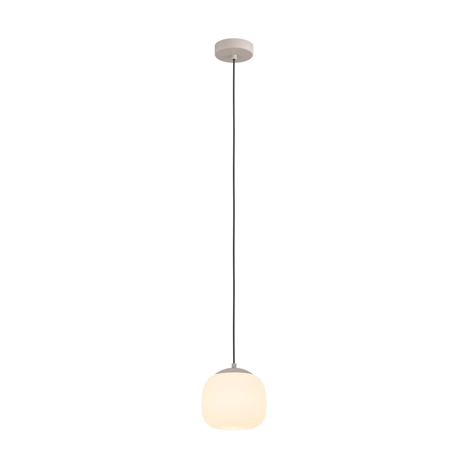 Hanglamp Cominio taupe/zand, 1-lamp