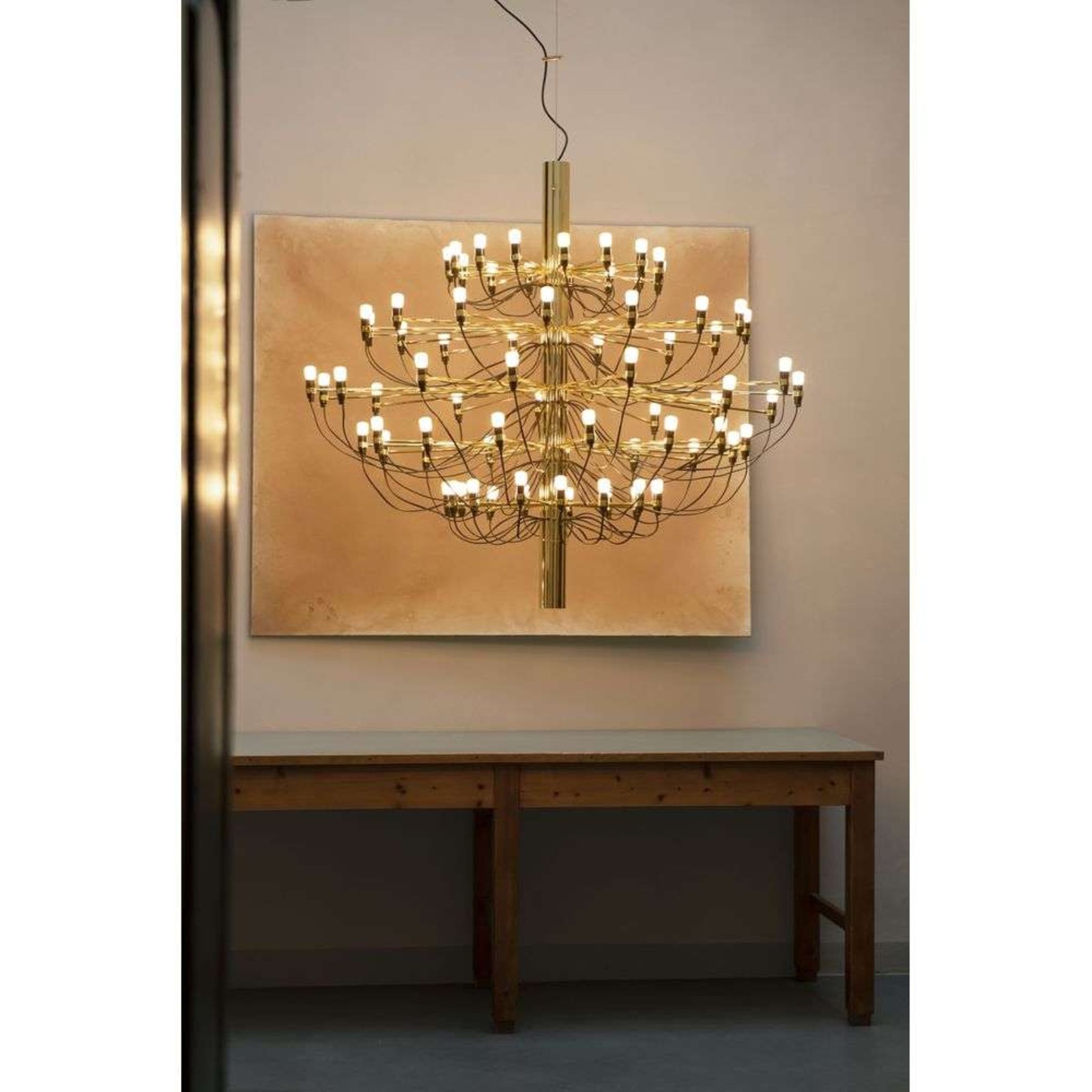 2097/75 C LED Lustră Pendul Brass - Flos