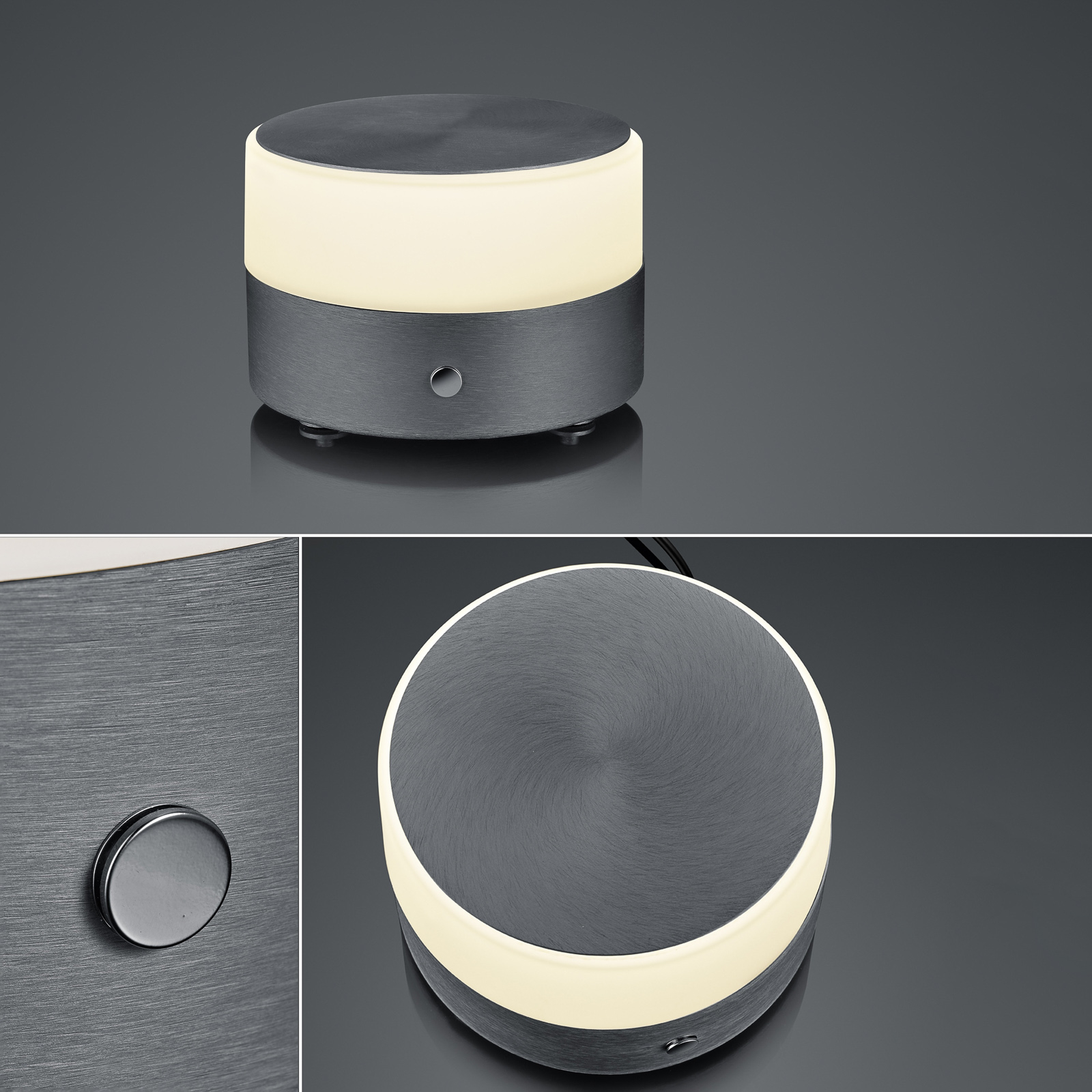 BANKAMP Button LED-Tischlampe mit Touchdimmer