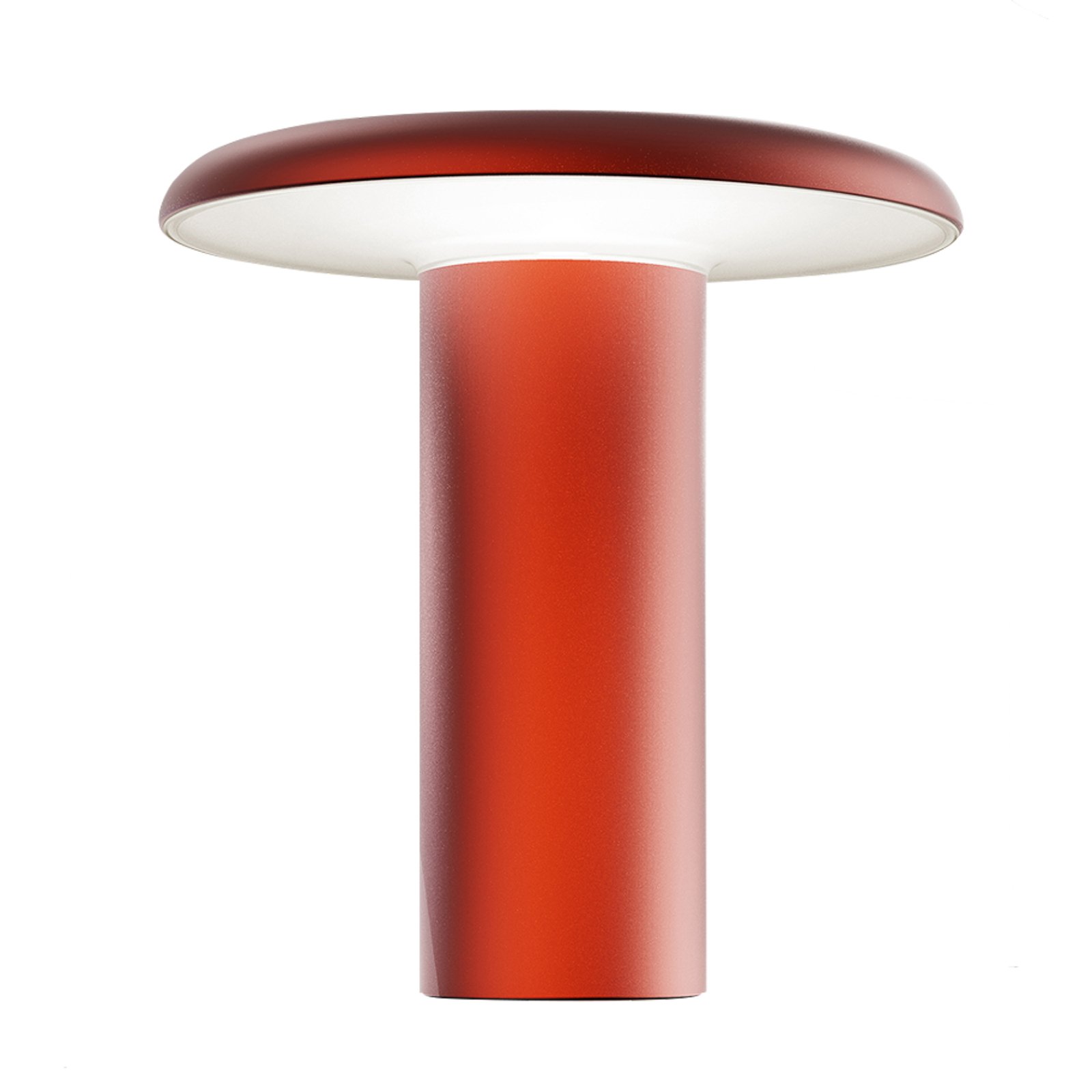 Artemide Takku lampada LED tavolo con accu, rosso