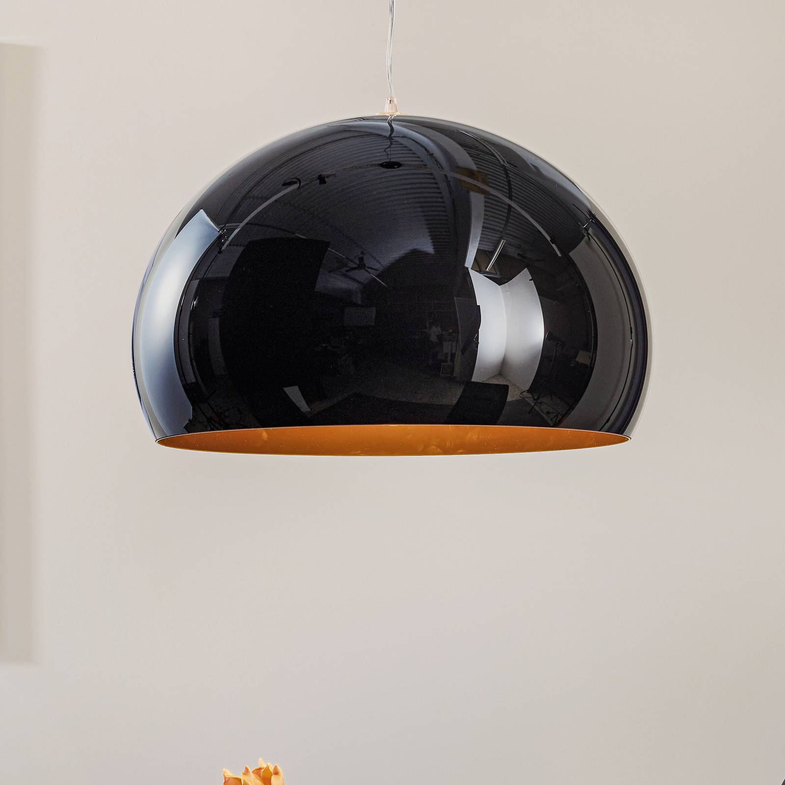 Kartell FL/Y suspension LED, noir brillant