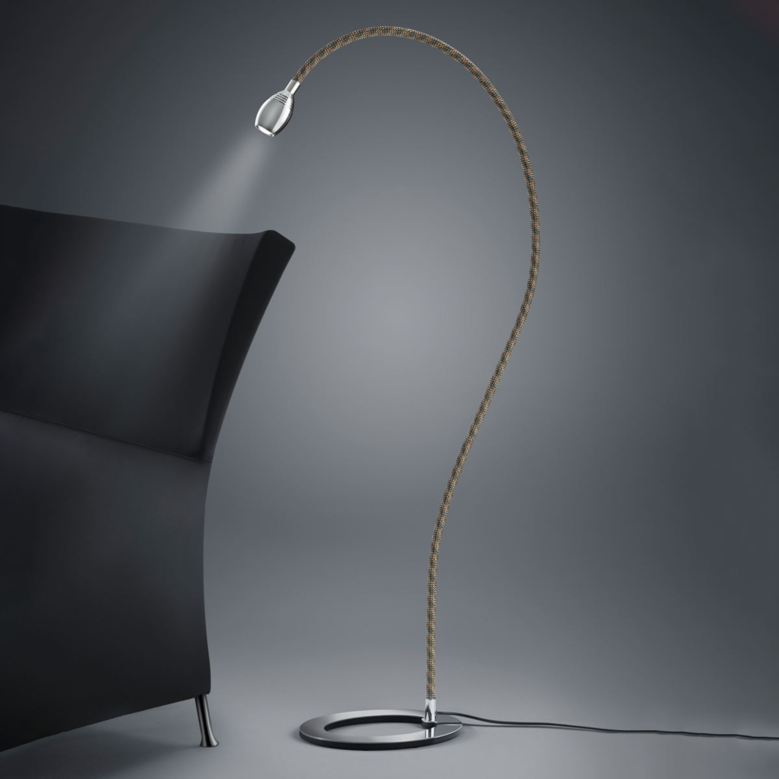 Baulmann 24.345 LED-Stehlampe Flexarm mit Textil
