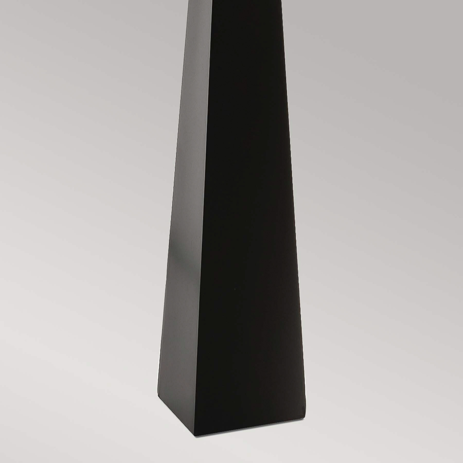 Ascent floor lamp, black, white lampshade