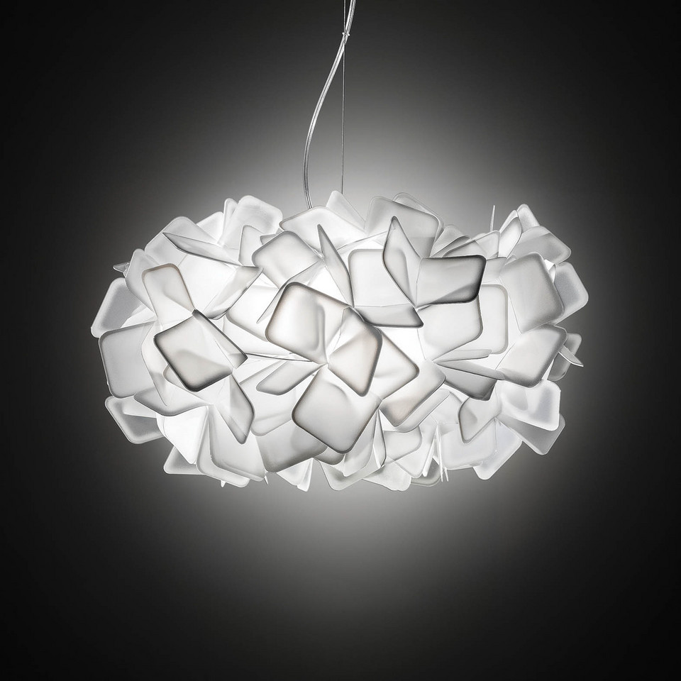 Slamp Clizia pendellampa, vit från Slamp
