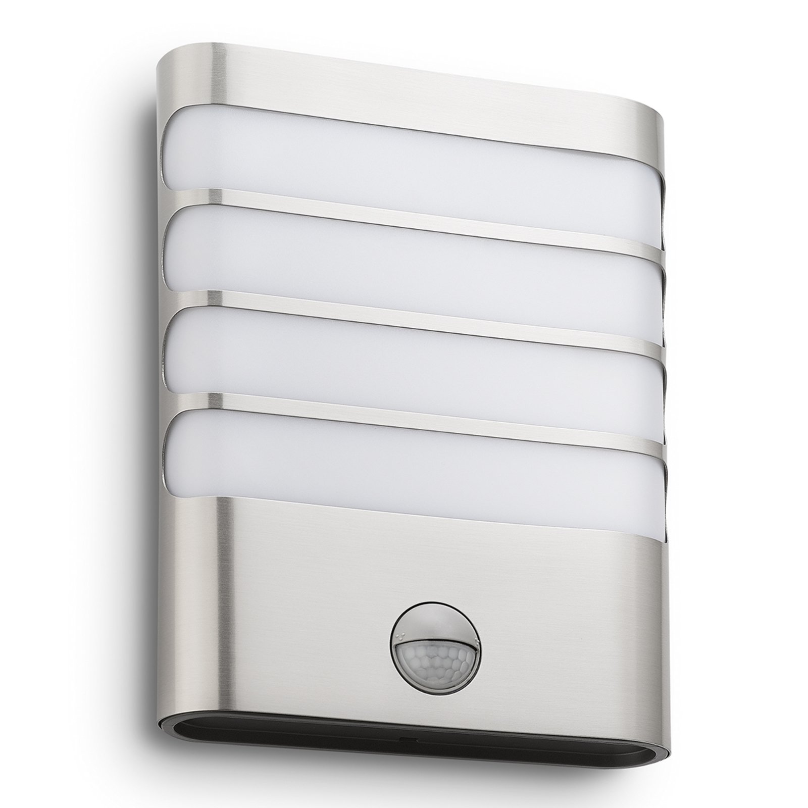 Philips Raccoon LED wall light, stainless steel