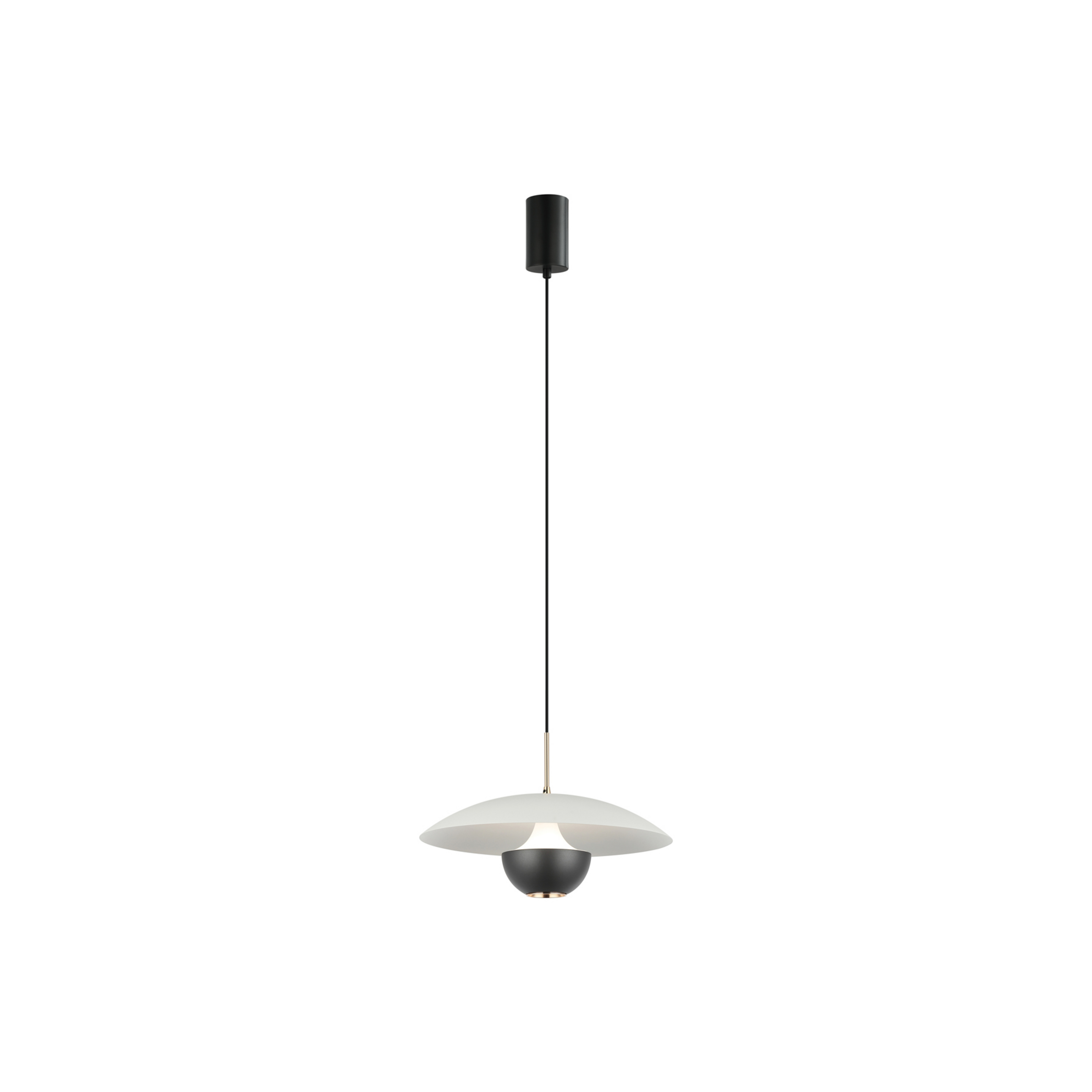 LED-Hängelampe Valia, grau