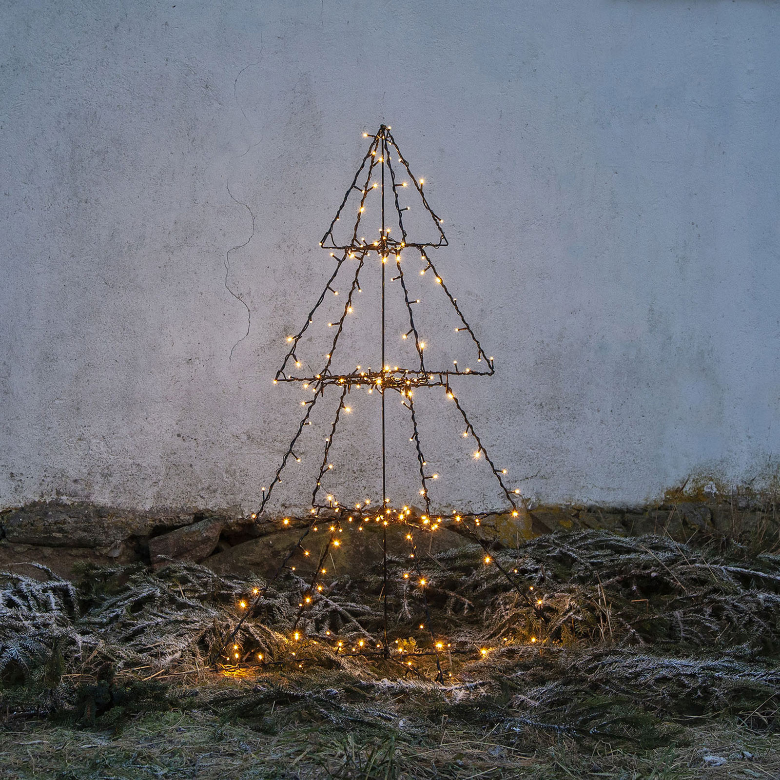 LED-dekorasjon til utendørs bruk Light Tree Foldy, høyde 135 cm