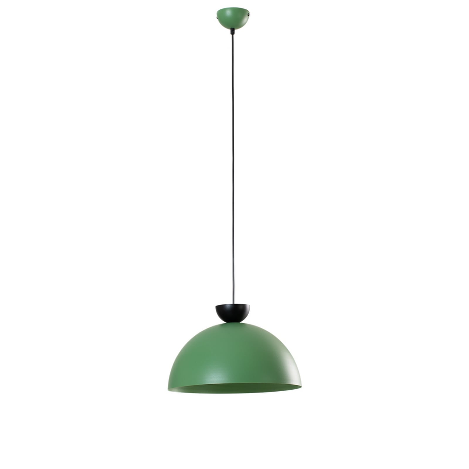 Lampa wisząca Lunaro, zielona, Ø 40 cm, metal