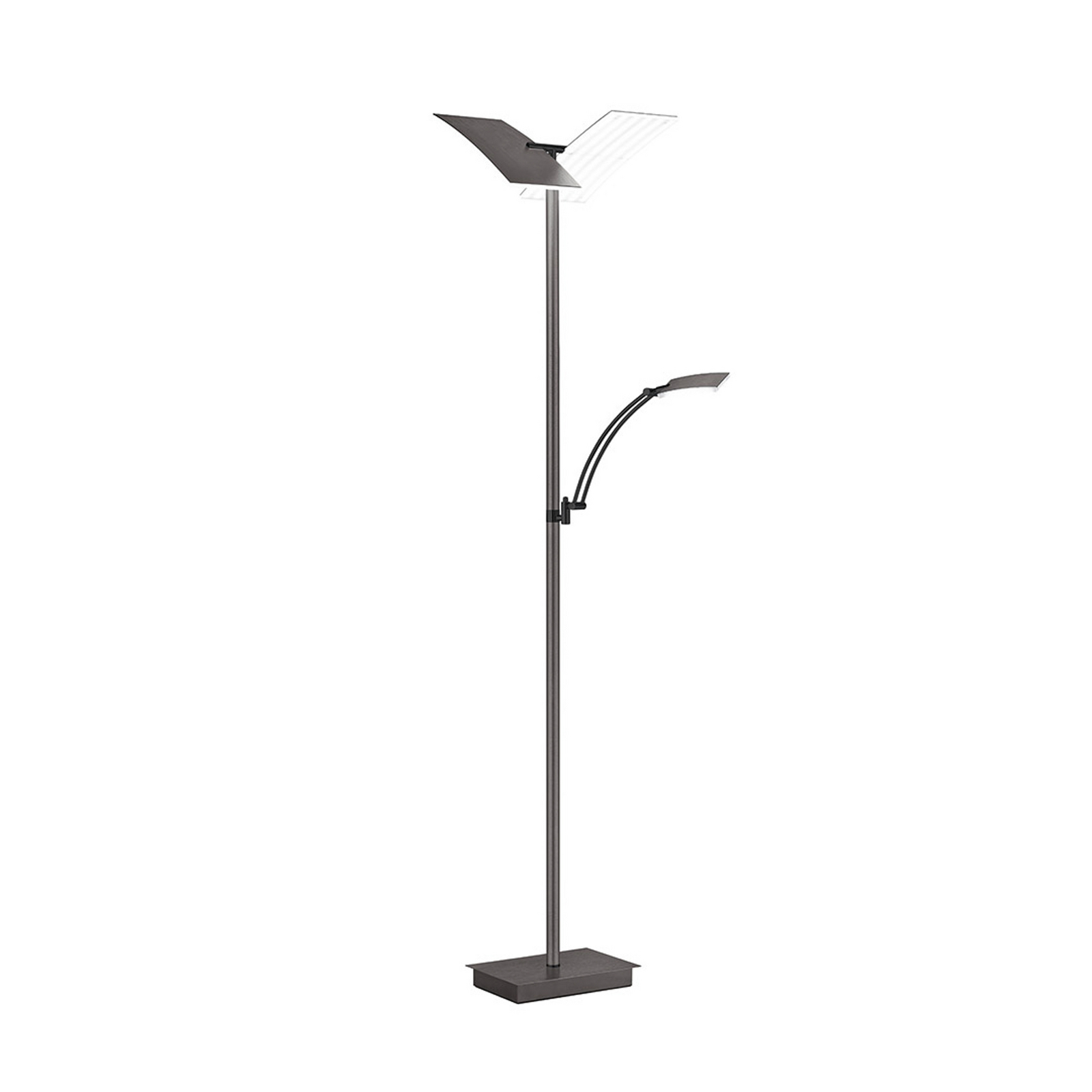 LED-Stehlampe Andy, bronze, Höhe 185 cm Metall CCT 3-flg.