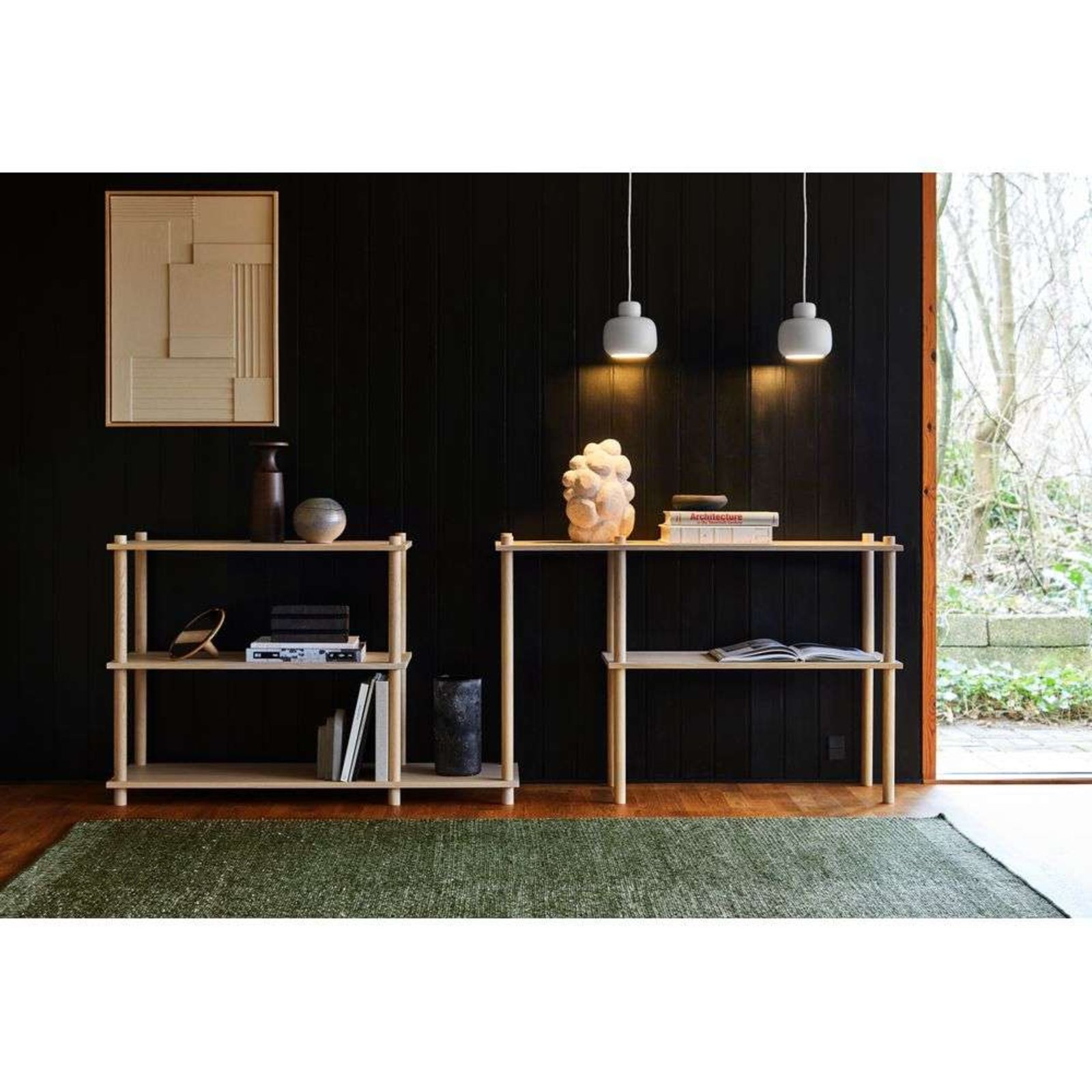 Stone Lustră Pendul Small Black - Woud