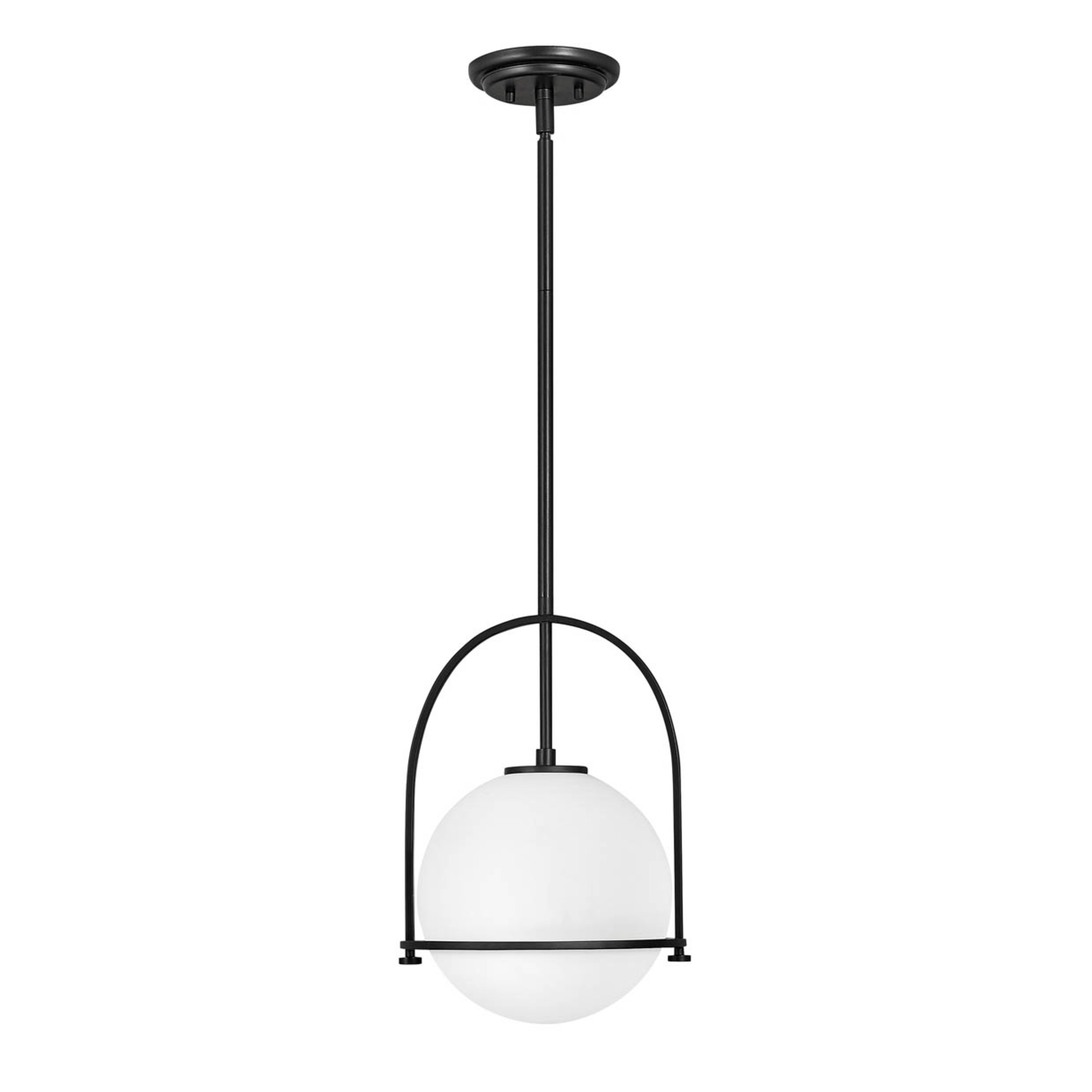 Somerset pendant light, one-bulb, black