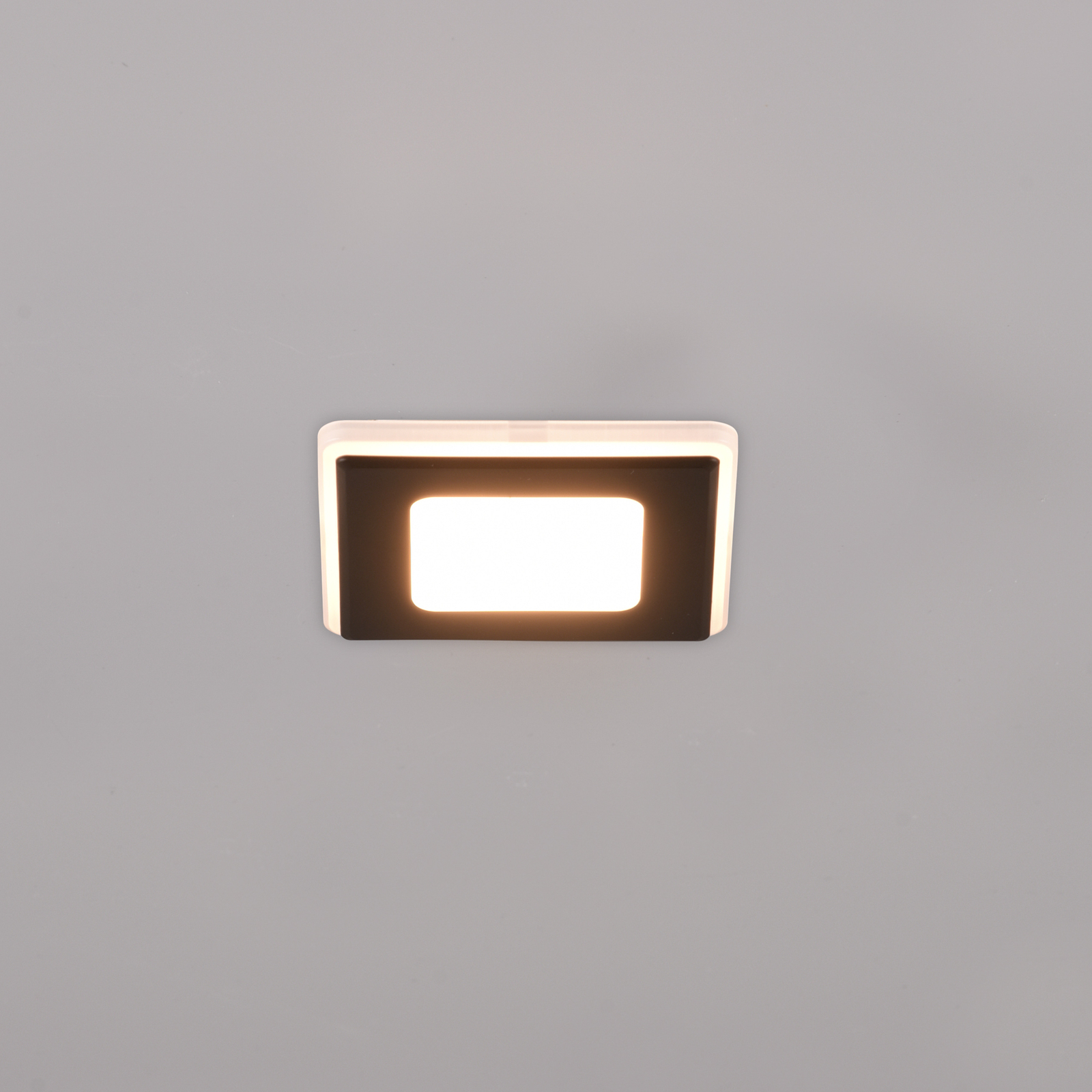 LED inbouwlamp Nimbus IP44 8,5x8,5cm 830 zwart