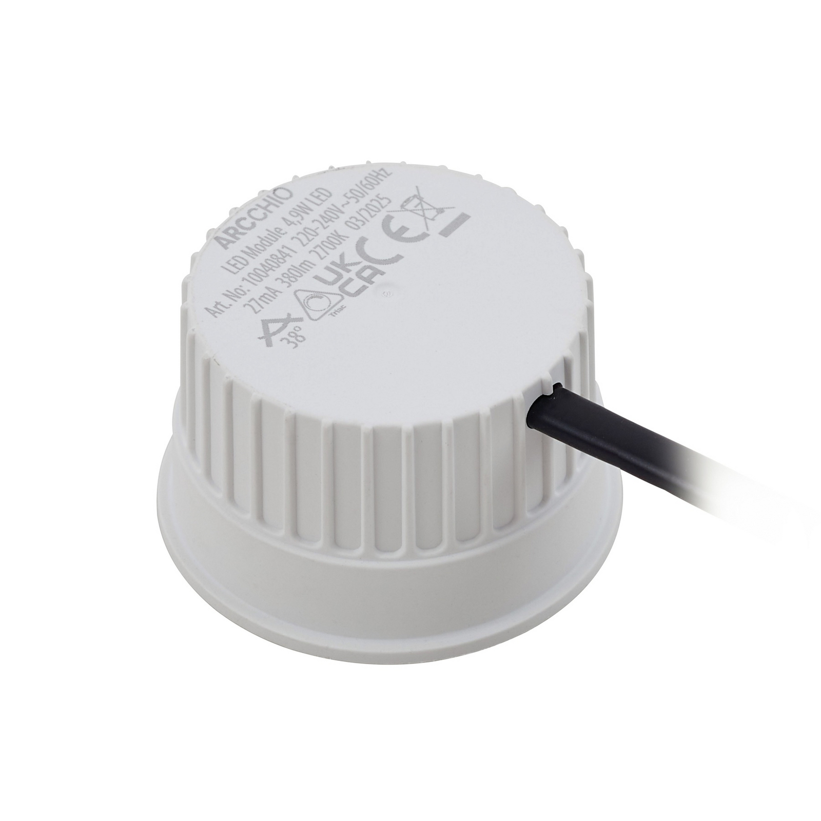 Arcchio LED-Modul, GU10, 4,9W, 380lm, weiß, 2700K, dimmbar