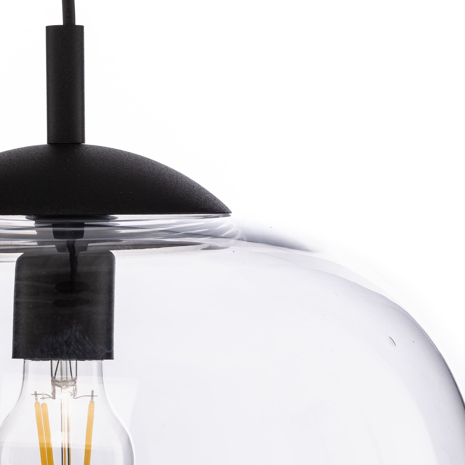 Vibe hanglamp, helder glas, Ø 35 cm
