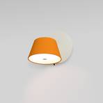 MARSET Tam Tam wandlamp 1-lamp mat wit/oranje
