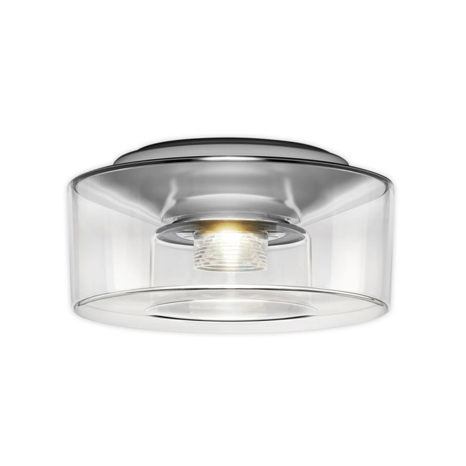 serien.lighting Lubinis šviestuvas „Curling M“ 2 700 K, skaidrus akrilas