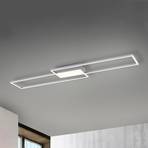 LED stropné svietidlo Asmin, CCT, oceľ, 109,5x25,7cm