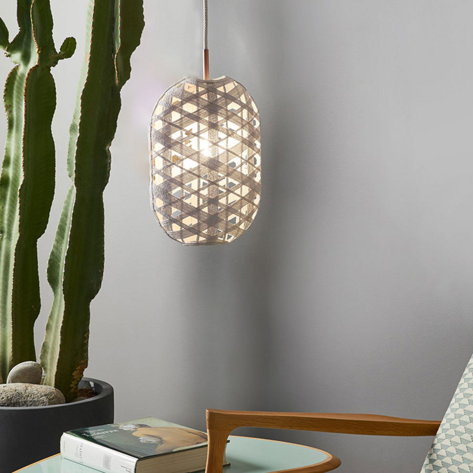 Forestier Capsule S lampă suspendată 36 cm alb