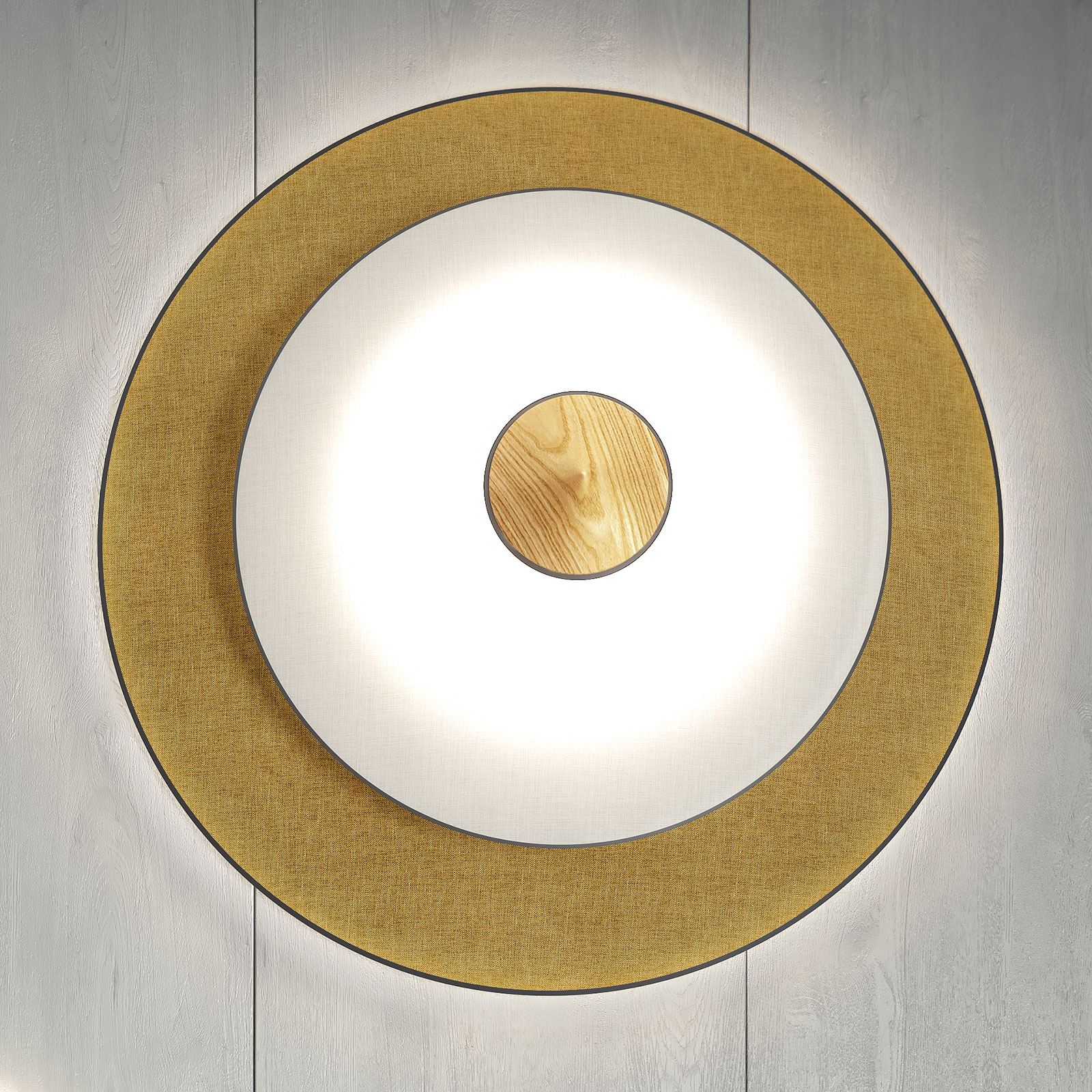 Forestier Cymbal S LED wall light made of textile