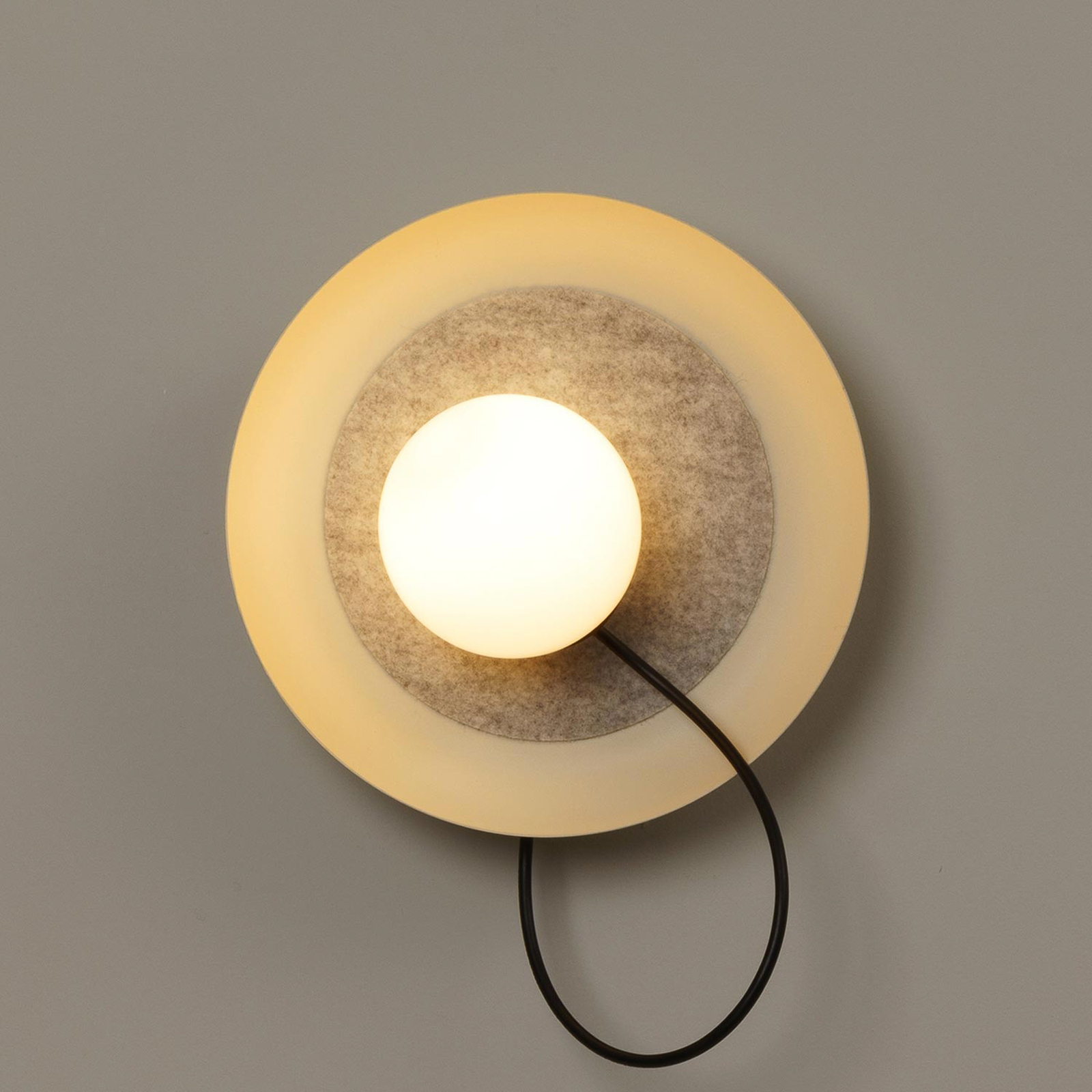 Milan Wire wandlamp Ø 24 cm nertskleurig
