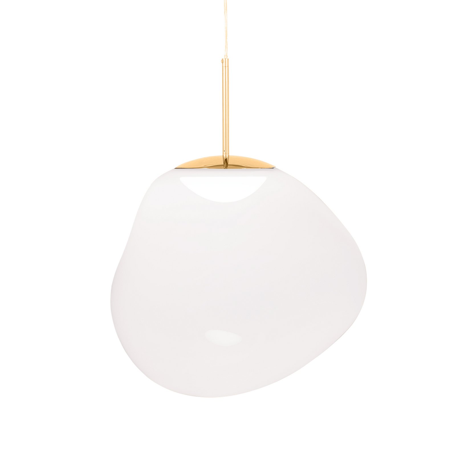 Tom Dixon LED hanging light Melt, Ø 50 cm, opal/gold