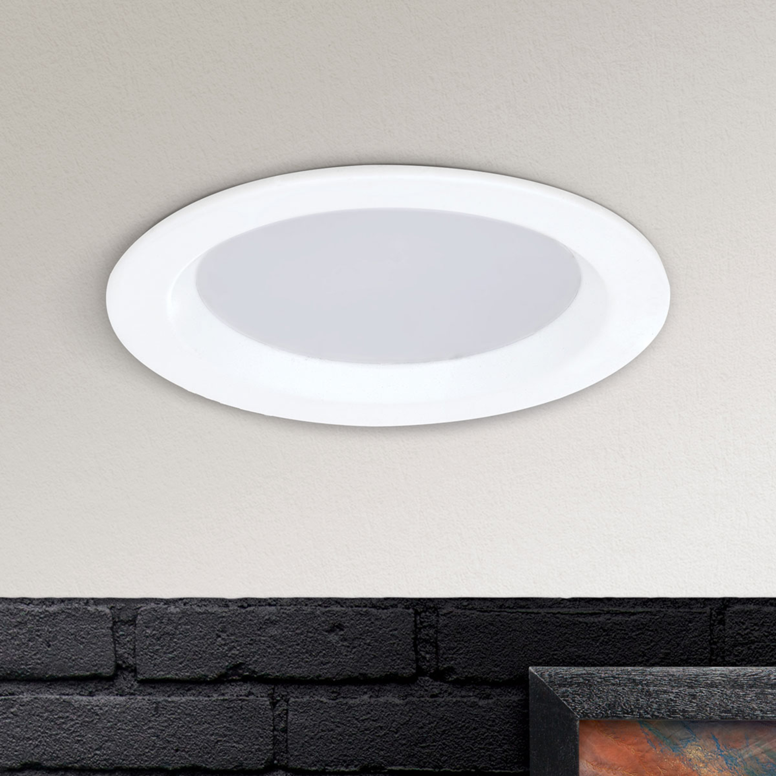 Dimmable Spock LED recessed light Ø 9 cm white