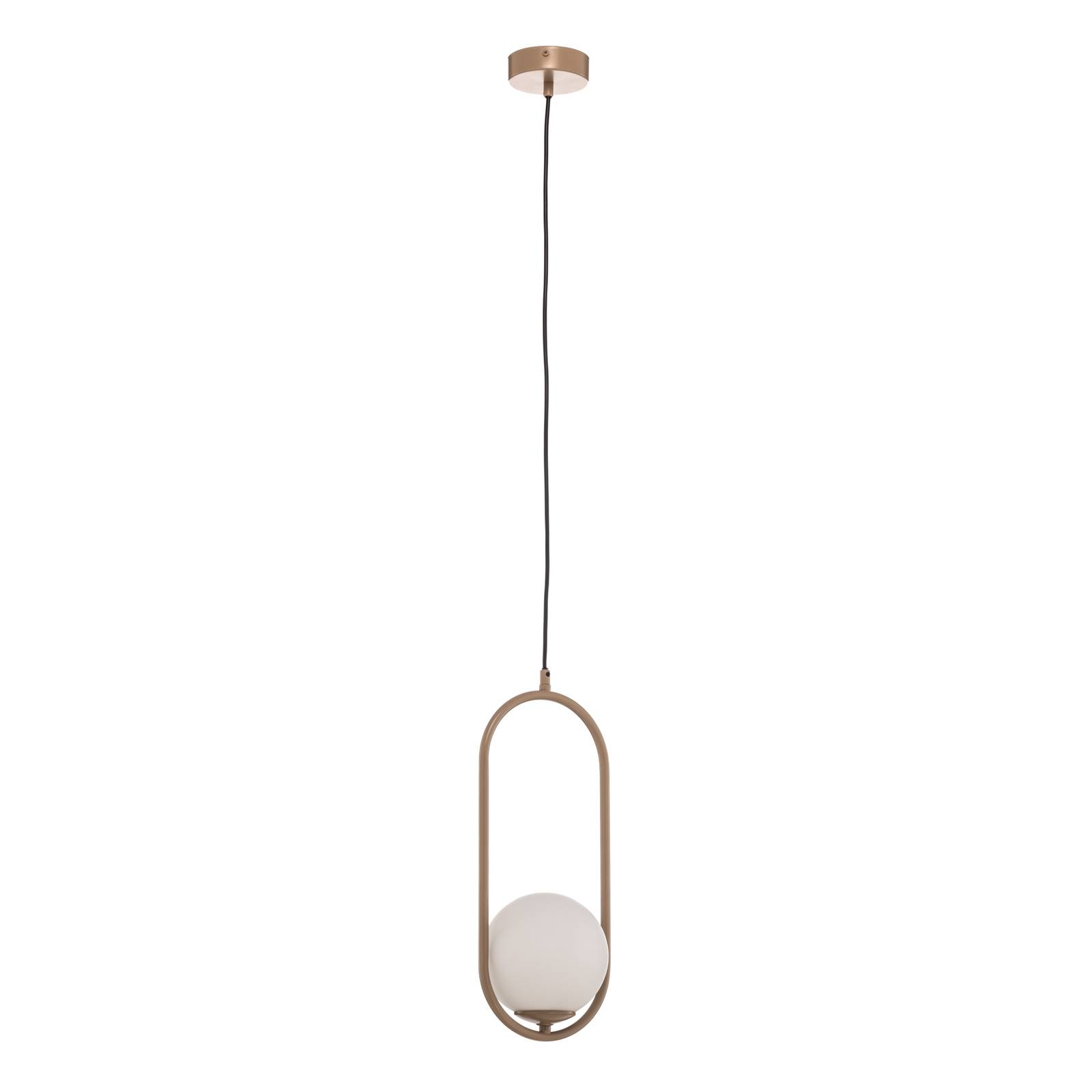 Hängeleuchte Samba, einflammig, beige/weiß