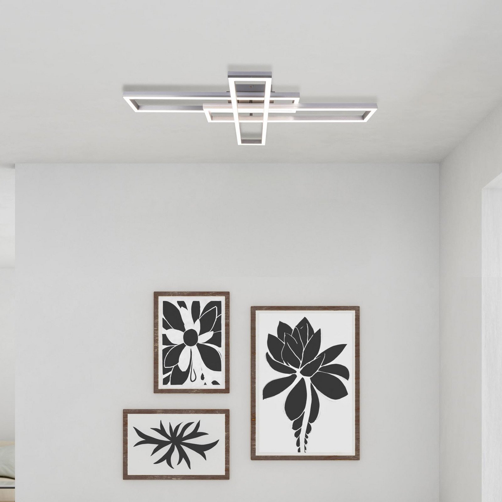 Bantry plafonieră LED 3 dreptunghiuri CCT RGB