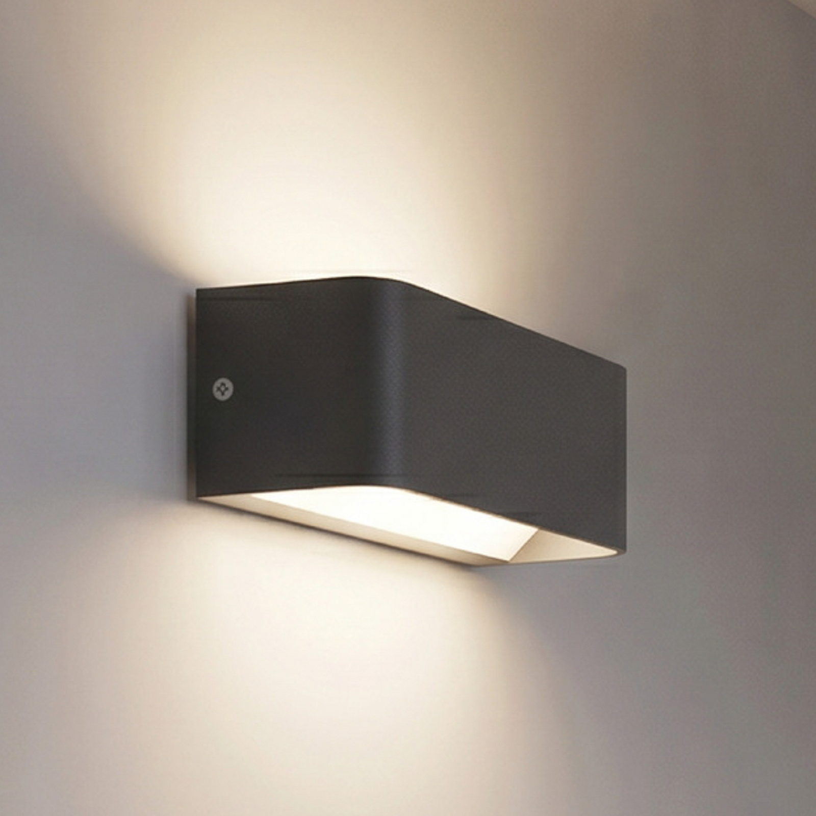 Applique d'extérieur LED intelligente EGLO connect SANIA-Z, noire, IP55 Applique d'extérieur LED intelligente EGLO connect SANIA-Z, noire, IP55