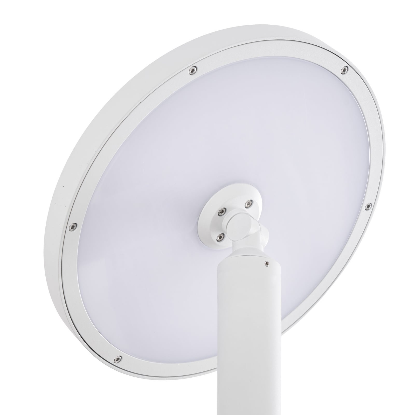 Akito LED-Außenleuchte, 260 cm, weiß, Aluminium, IP54 - Lucande