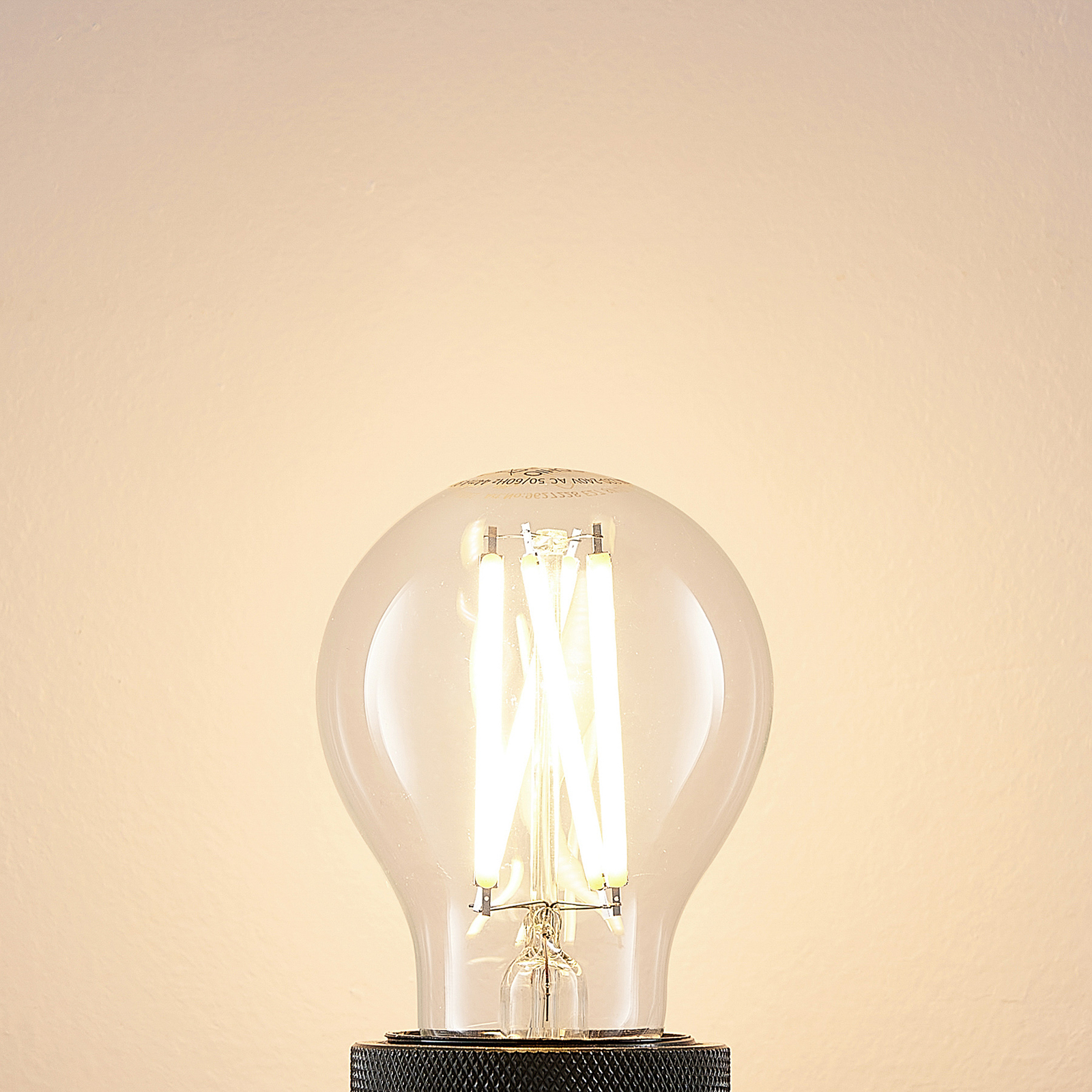 LED lamp E27 8W 2700K filament dimbaar per 3
