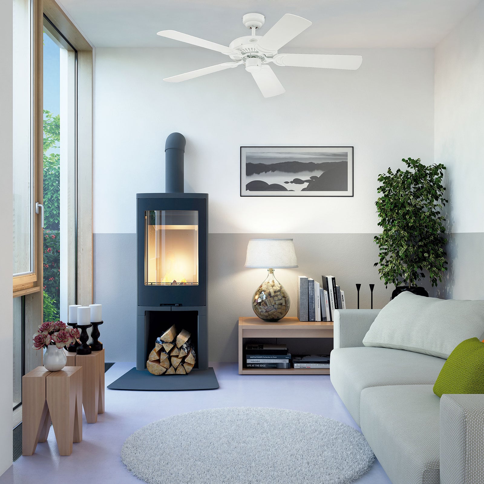 Monarch Deckenventilator, weiß, leise, Stahl - Westinghouse