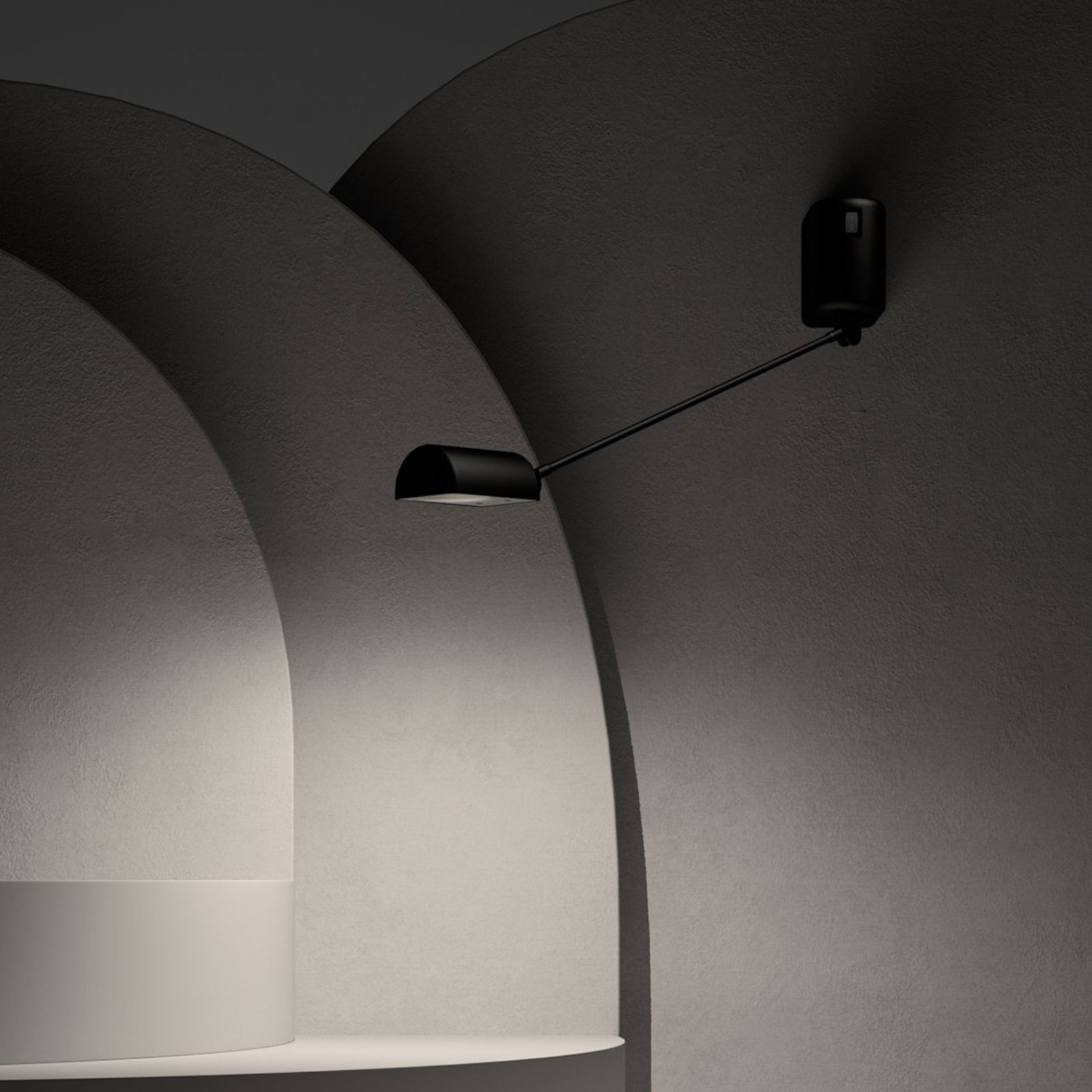 LUMINA Daphine LED wall light 3,000K Arm 35cm