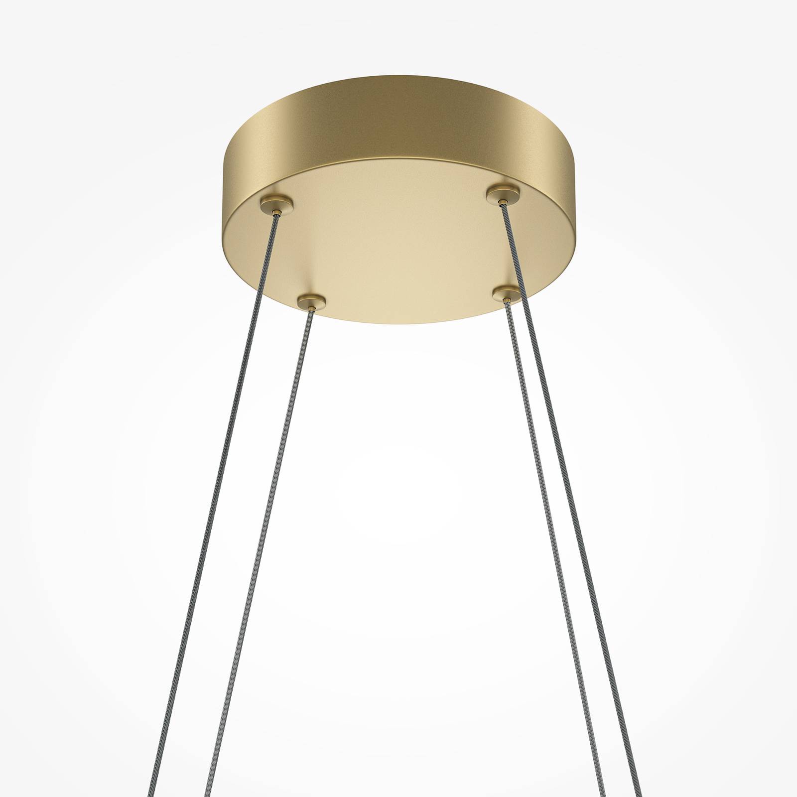 Lampa wisząca LED Maytoni Halo, kolor mosiądz, długość 103,5 cm