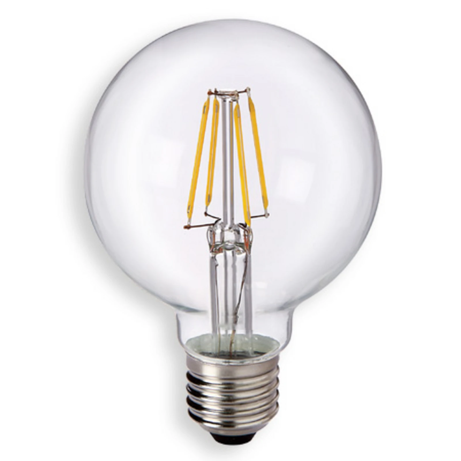 E27 6W 827 LED-pallolamppu G80, kirkas