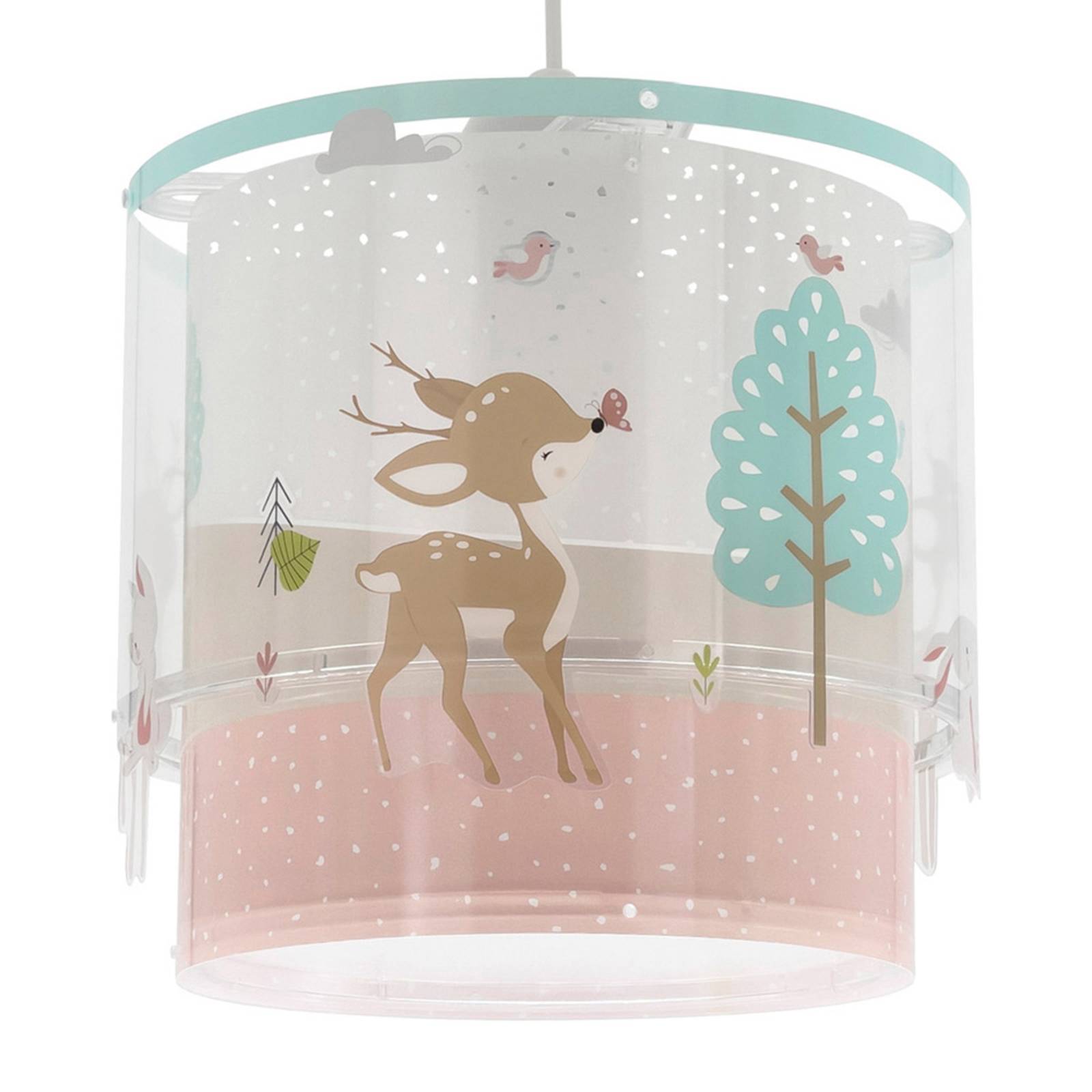 Dalber Kinder-Hängeleuchte LOVING DEER, Rehmotiv