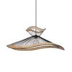 Lampada a sospensione Mekong nera, altezza 30 cm - COREP SAS