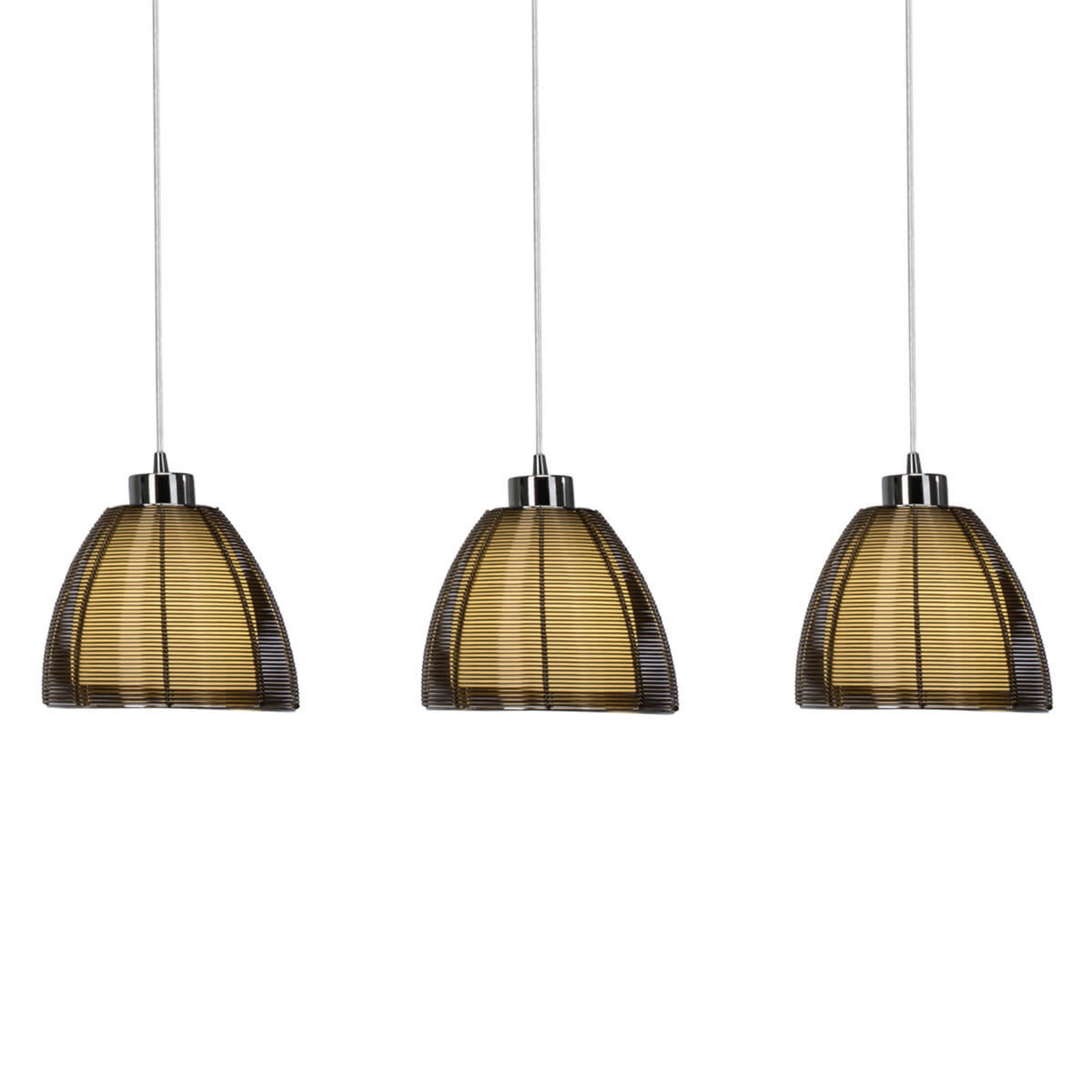 Relax lampă suspendată 3 surse bronz