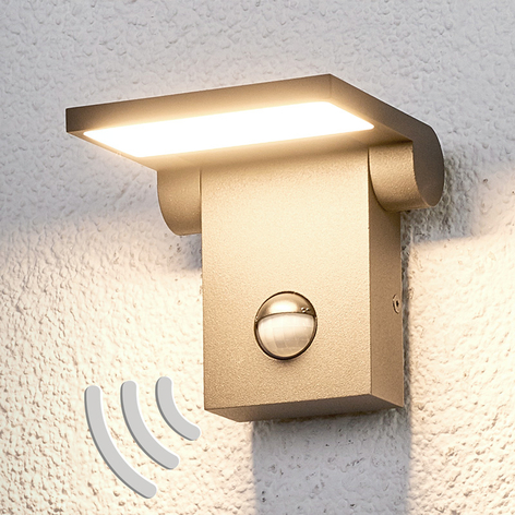 LED-Außenwandleuchte Marius mit Sensor
