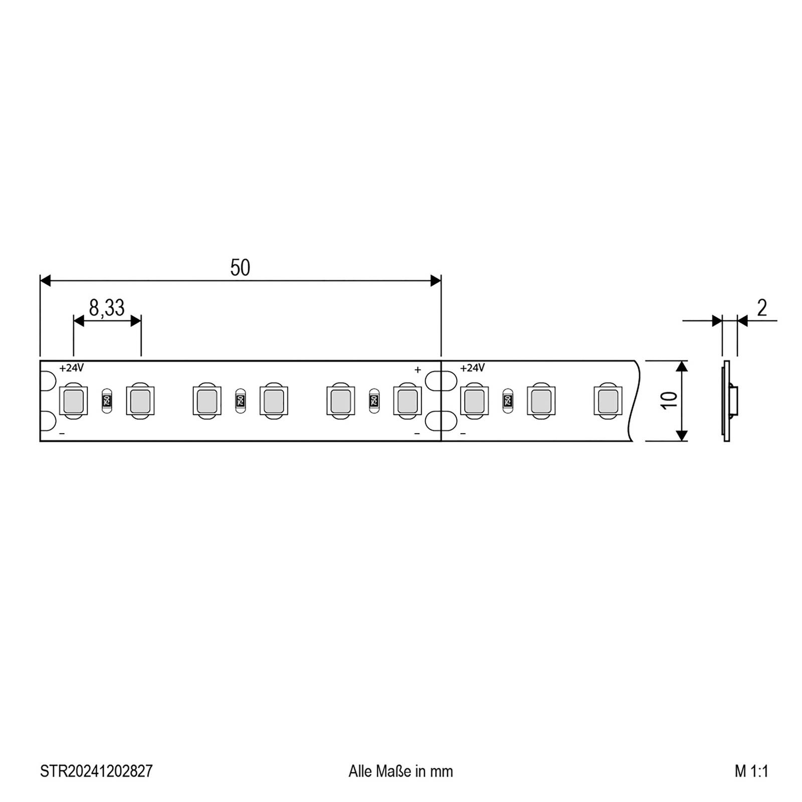 EVN STR2024 LED-Strip IP20 5m 72W 2.700K günstig online kaufen