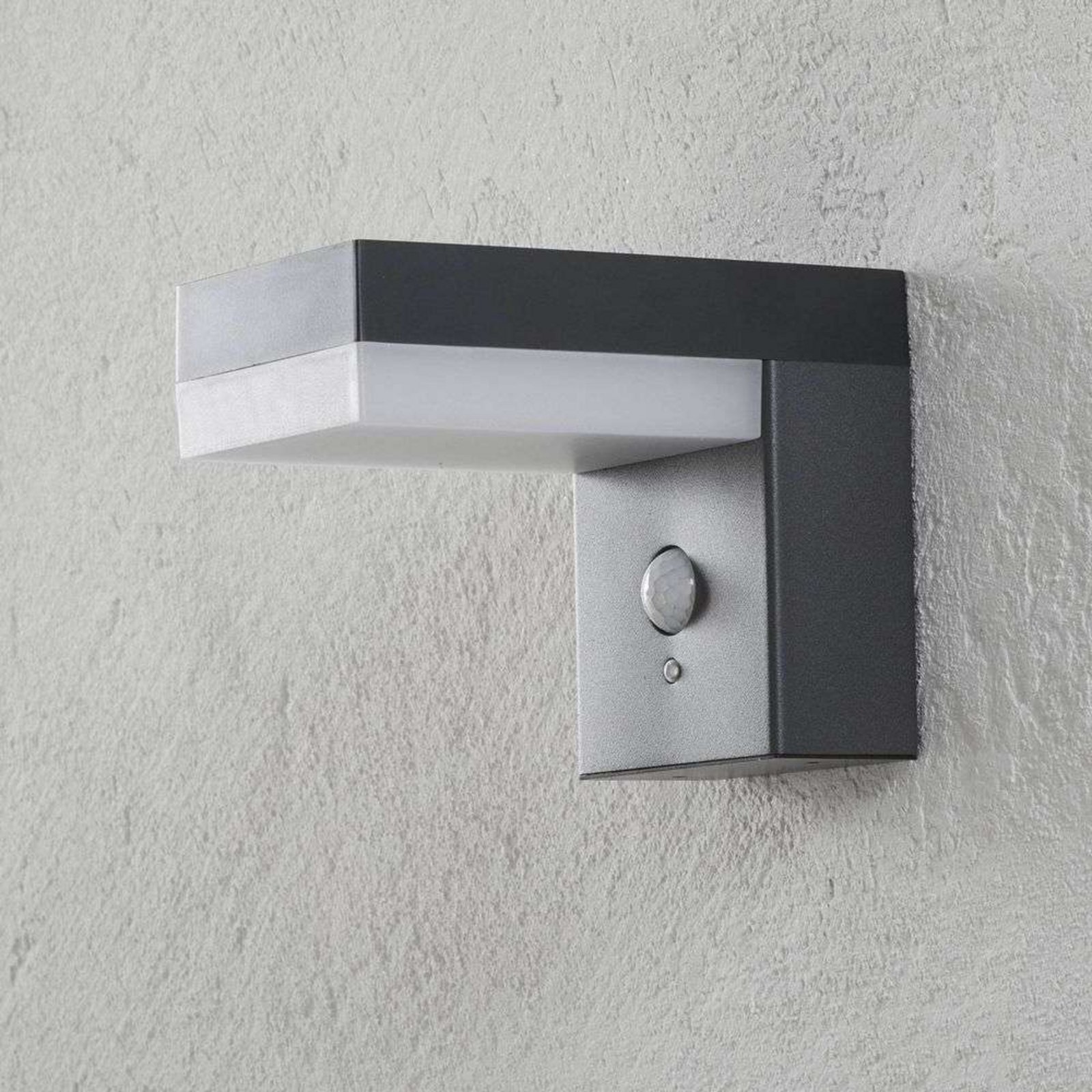 Chioma LED Celulă Solară Aplica de Exterior w/Sensor Dark Grey - Lindby