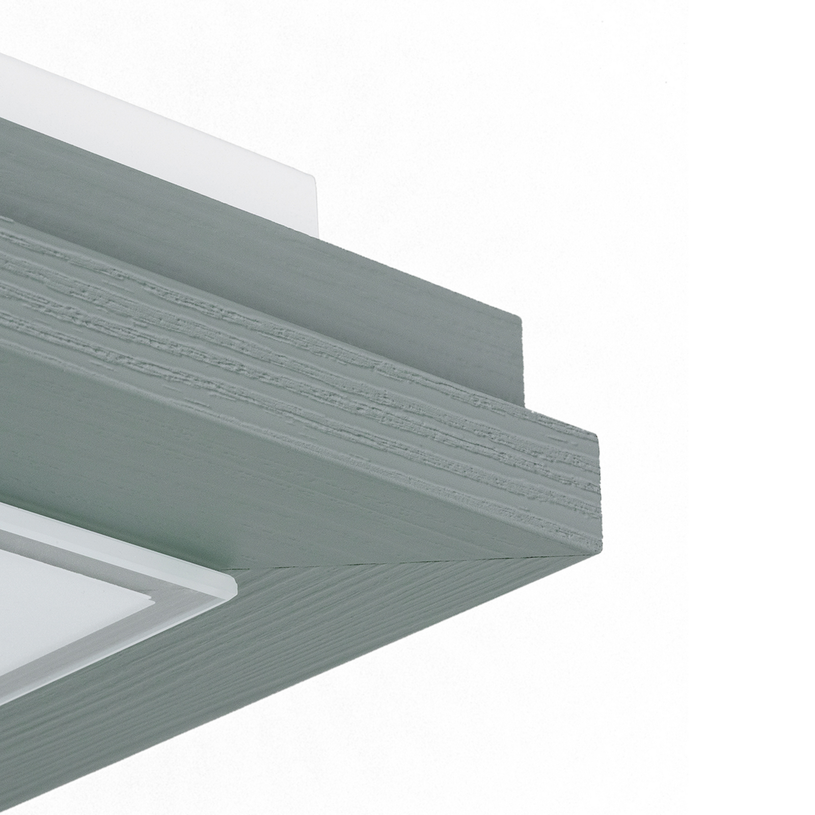 Tally ceiling light, width 32 cm, sage green, wood, E27