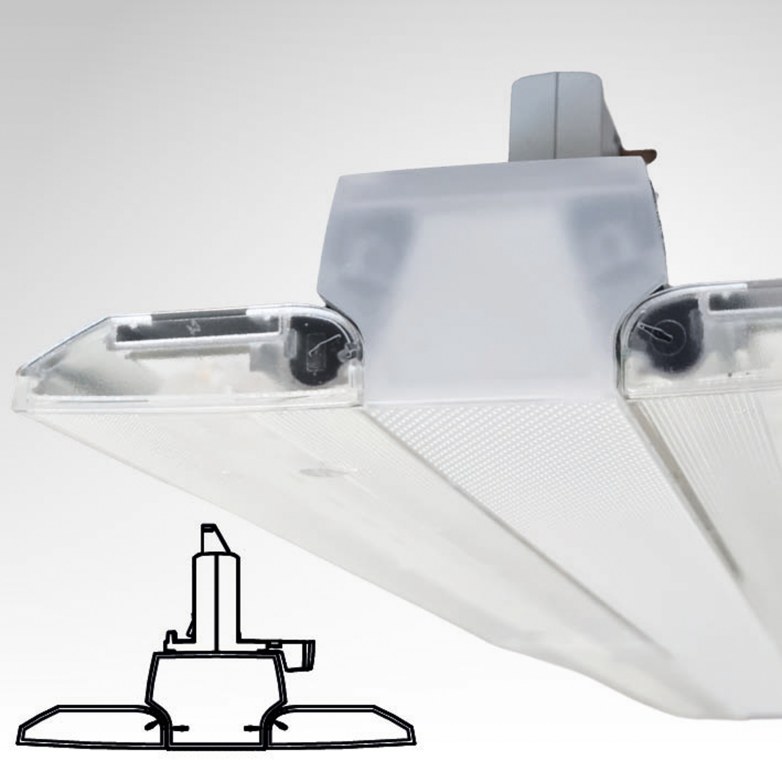 MEGAMAN LED-3-Phasen-Schienenlampe Xavier 4000K weiß 60cm MEGAMAN LED-3-Phasen-Schienenlampe Xavier 4000K weiß 60cm