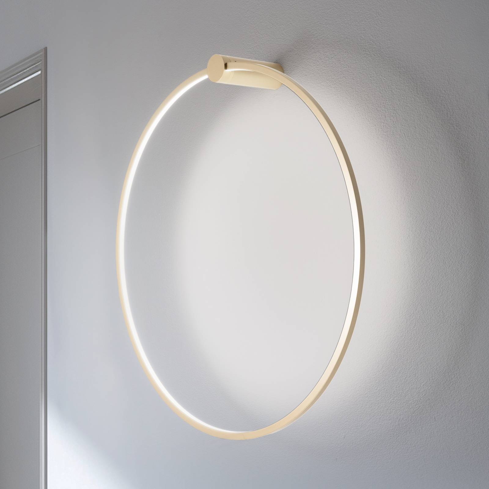 LED-Wandleuchte Saturno, gold, Ø 80 cm, Metall, 4.000 K günstig online kaufen