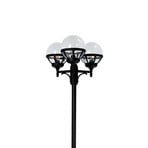 Bologna Zewnętrzna Lampa Parkowa z Mocowaniem Terenowym Przezroczysta/Czarna - N